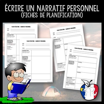 Preview of Écrire un narratif personnel - fiches de planification