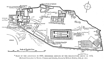 Preview of Plan of ancient Athens' Acropolis