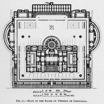 Preview of Plan of the Baths of Caracalla