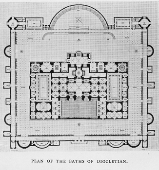 Preview of Plan of the Baths of Diocletian