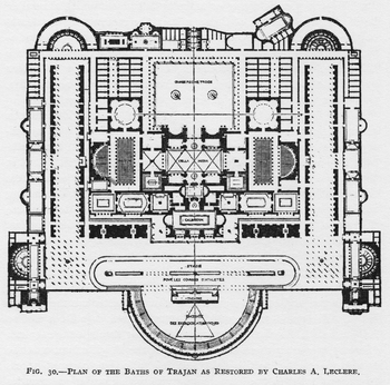 Preview of Plan of the Baths of Trajan