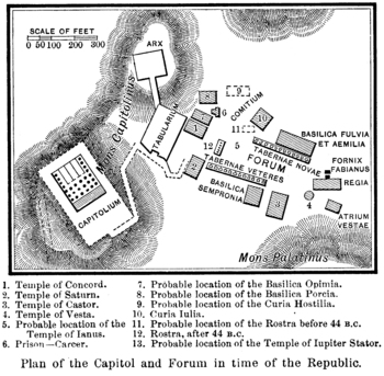 Preview of Plan of the Roman Forum and Capitoline during the Republic