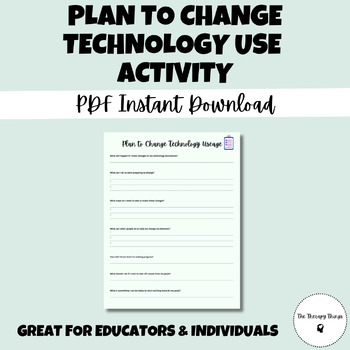 Preview of Plan to Change Technology Use Activity