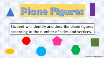 Preview of Plane Figures with Sides, Vertices and Activity