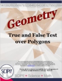 Plane Geometry - EDITABLE 22 True and False Math Questions