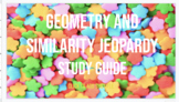 Plane Geometry and Similarity Jeopardy Google Slides