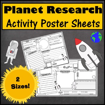 Preview of Planet Research Activity Sheet Posters - Legal and Letter Size