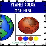 Planet Color Matching Cards for Preschool, Prek, and Kindergarten