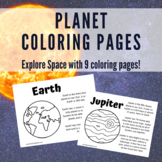 Planet Coloring Pages and Fact Sheets - Pluto Included