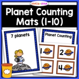 Planet Counting Number Mats | Counting to 10 | Number Recognition