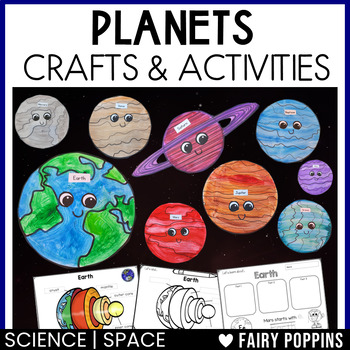 Preview of Planet Crafts, Labeling and Informative Writing Activities | Solar System Unit