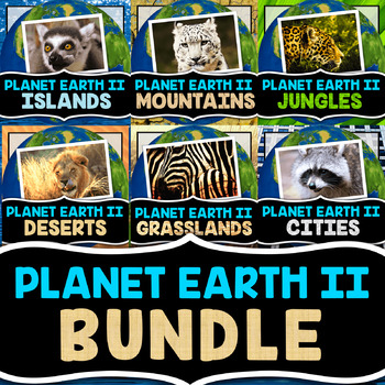 Preview of Planet Earth 2 Video Notes BUNDLE - Makes a Great Science Emergency Sub Plan