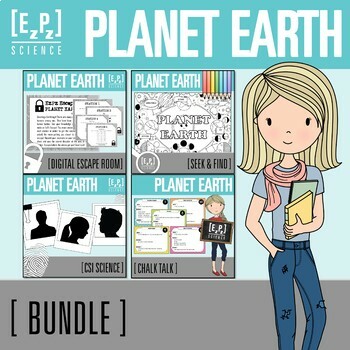 Preview of Planet Earth Activity Bundle | Science Vocabulary Practice and Review Games