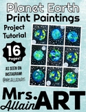 Planet Earth Print Paintings