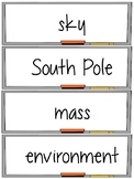 Planet Earth Word Wall and Vocabulary Activities Set