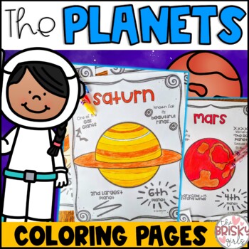 Preview of Planet Fact Coloring Pages