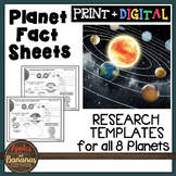 Planet Fact Sheets Research Templates