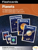 Planet Flashcards / Set of 10 / Printable