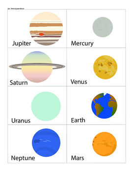 PLANETS CLASS TOPIC CHILDMINDER SCIENCE SPACE HOBBY 9 FLASH CARDS 