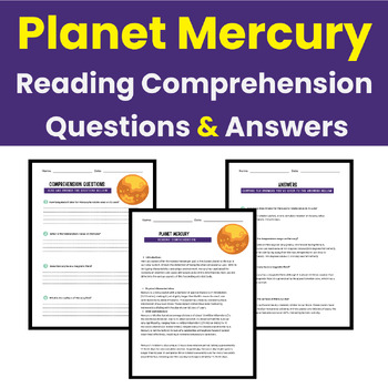 planet research worksheet answer key