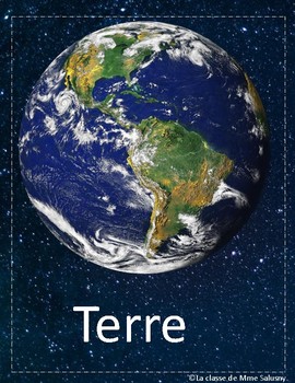 Planet Posters Affiche Les Planètes French And English - 