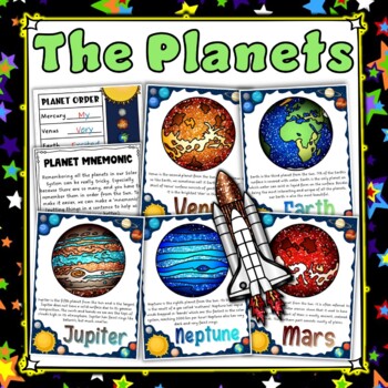 Preview of Planets Reference Posters | Space Unit Posters with Text | Solar System Posters