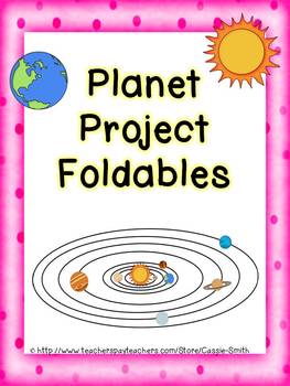 Preview of Planet Project Foldables