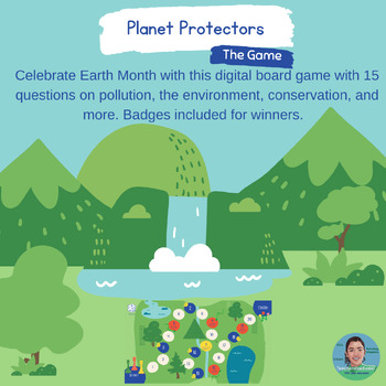 Preview of Planet Protectors- Earth Month Digital Board Game