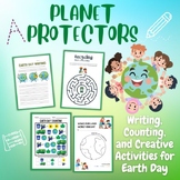 Planet Protectors: Writing, Counting, and Creative Activit
