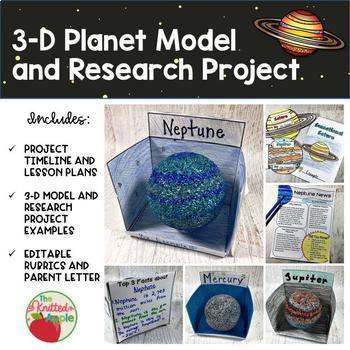 Preview of Planet Research and 3-D Model Project