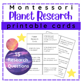 Planet Research Cards