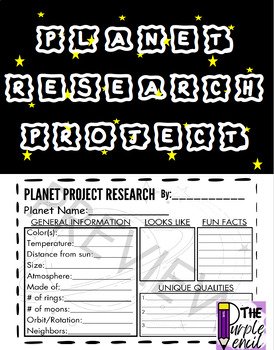 Preview of Planet Research Project
