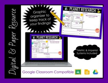 inner planets graphic organizer