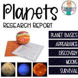Planet Report: The Solar System Inner and Outer Planets