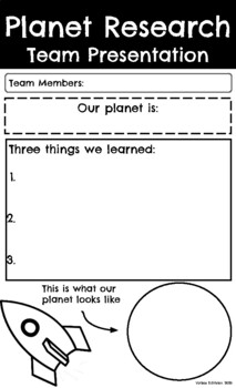 planet research project 5th grade pdf