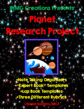 Preview of Planet Research Project-Includes Note Takers, Expert Book, Lap Book, & Rubrics!