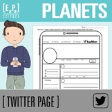 Planet Research Project | Science Twitter Social Media Template