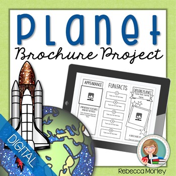 Preview of Planet Research Project Template for Google Slides™