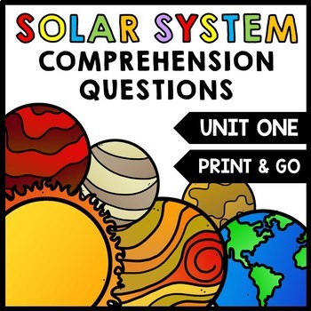 Preview of Planet Research - Solar System - Special Education - Reading - Writing