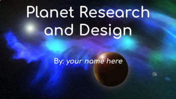 Preview of Planet Research and Design Slides