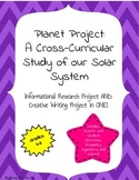 Solar System Research Project with Creative Writing Grades 4-7