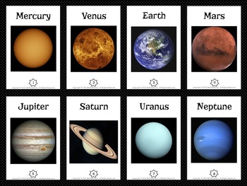 printable solar system trading cards