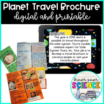 planet travel brochure