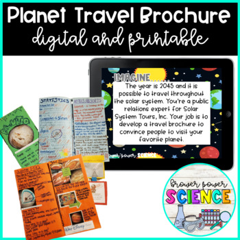 Preview of Planet Travel Brochure Digital and Printable
