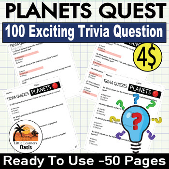 Preview of Planetary Adventure: Dive into Learning with 100 Exciting Trivia Questions