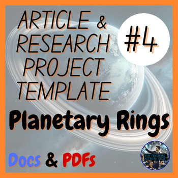 Preview of Planetary Rings | Science Research Project + Article #4 | Astro (Offline Bundle)