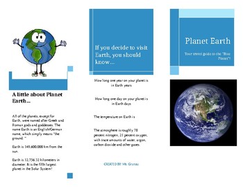 planet tourism brochure