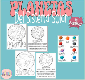 Preview of Planetas del sistema solar páginas para colorear|Hojas de trabajo sobre Planetas