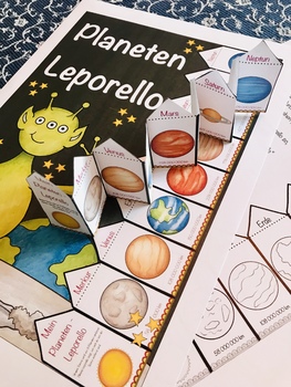 Preview of Planeten - Deutsch / German planets Leporello - Primary School / Grundschule