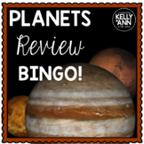 Solar System: Planets Review Bingo